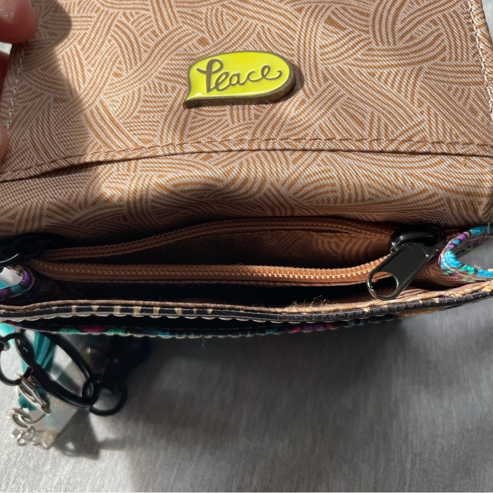 Sakroots Multicolor Patterned Wallet with Keychain - Picture 8 of 11